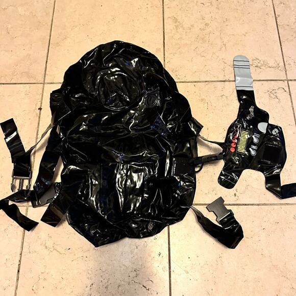 Ghostbusters Jumpsuit Halloween Costume Kids L 12/14 Cosplay Inflatable Backpack - Picture 9 of 13